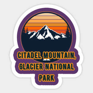 Citadel Mountain, Glacier National Park Sticker